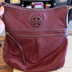 Tory Burch Maroon Shoulder Bag